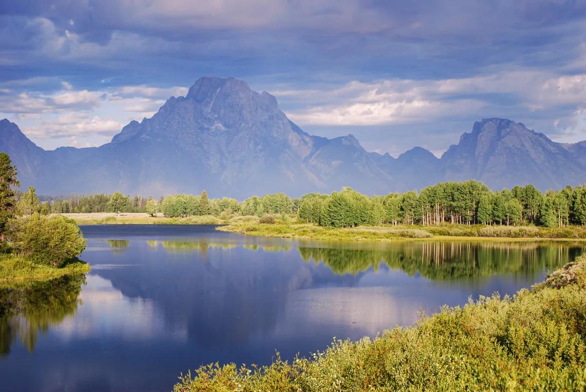 Oxbow Bend: fine art mountains photograph by J Grigg
