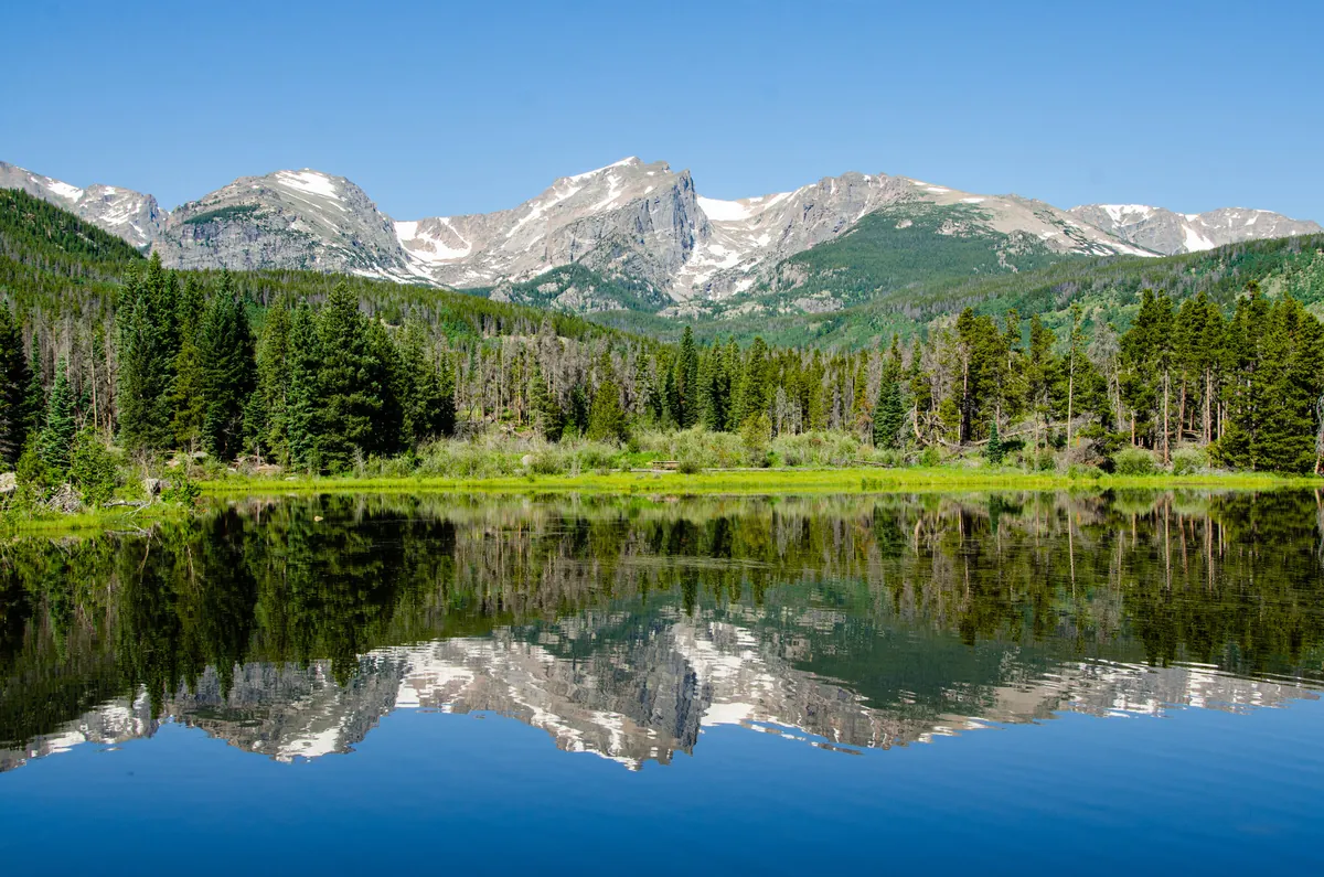Sprague Lake: fine art mountains photograph by J Grigg