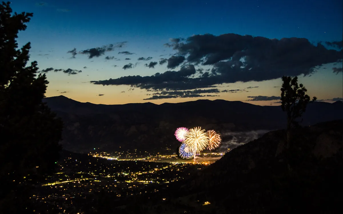 Thunder in the Valley: fine art night sky photograph by J Grigg
