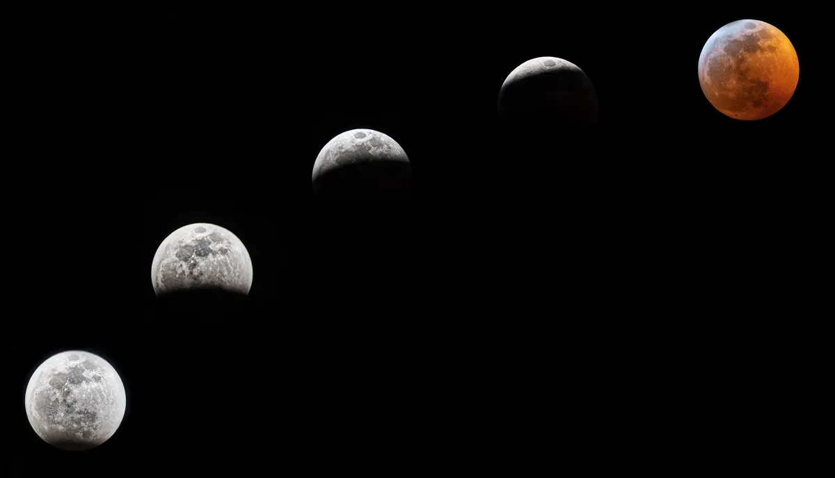 Lunar Eclipse: fine art night sky photograph by J Grigg