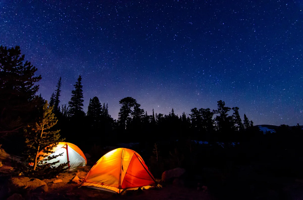 Sandbeach Lake Night: fine art night sky photograph by J Grigg