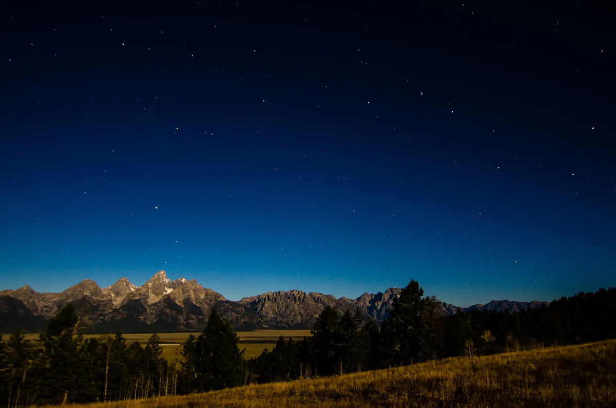 Big Dipper Over the Tetons: fine art night sky photograph by J Grigg