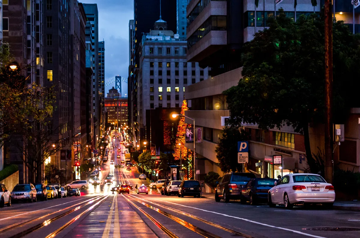California Street: fine art urban photograph by J Grigg