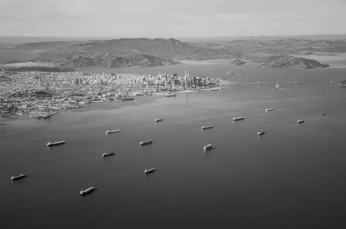 San Francisco Bay: fine art urban photograph by J Grigg